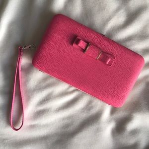 Hot Pink Wallet and Case